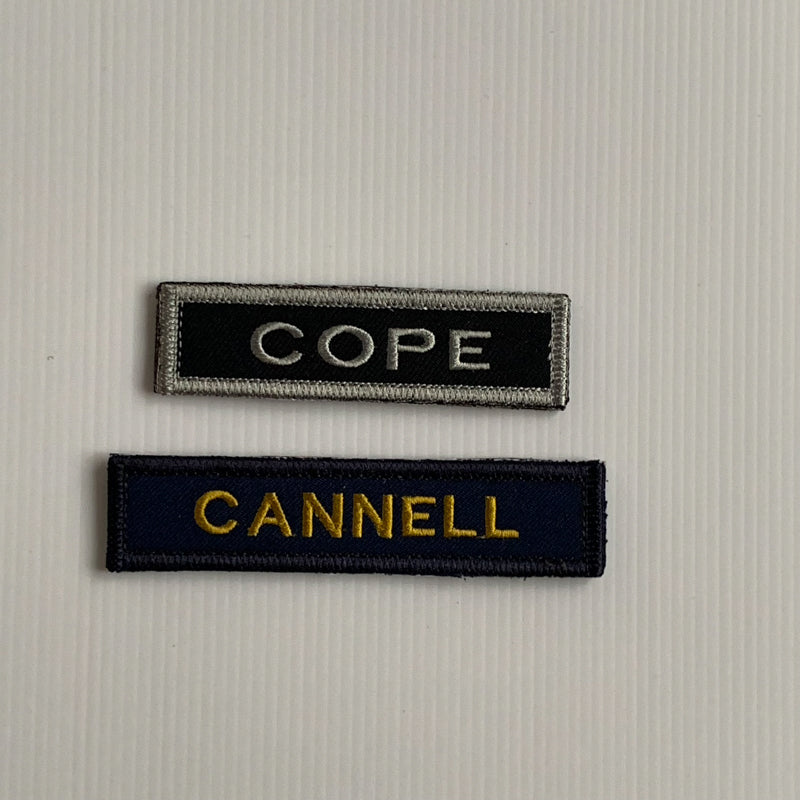 CUSTOM Personalized Iron On Embroidered Name Patch