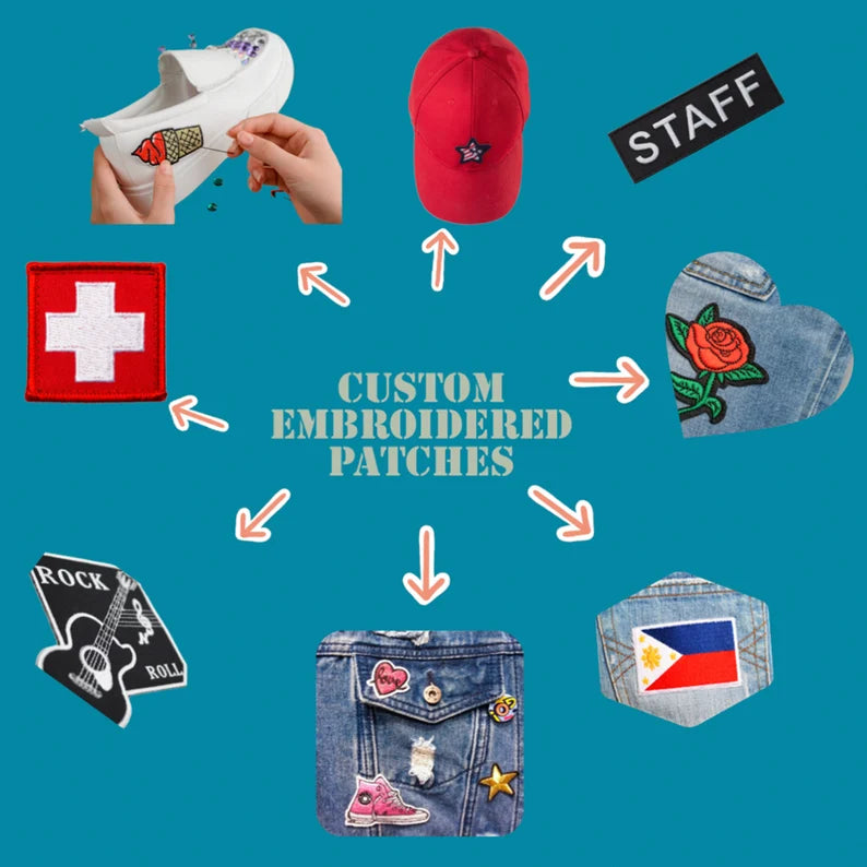 Custom sew on Iron on Embroidered Patch